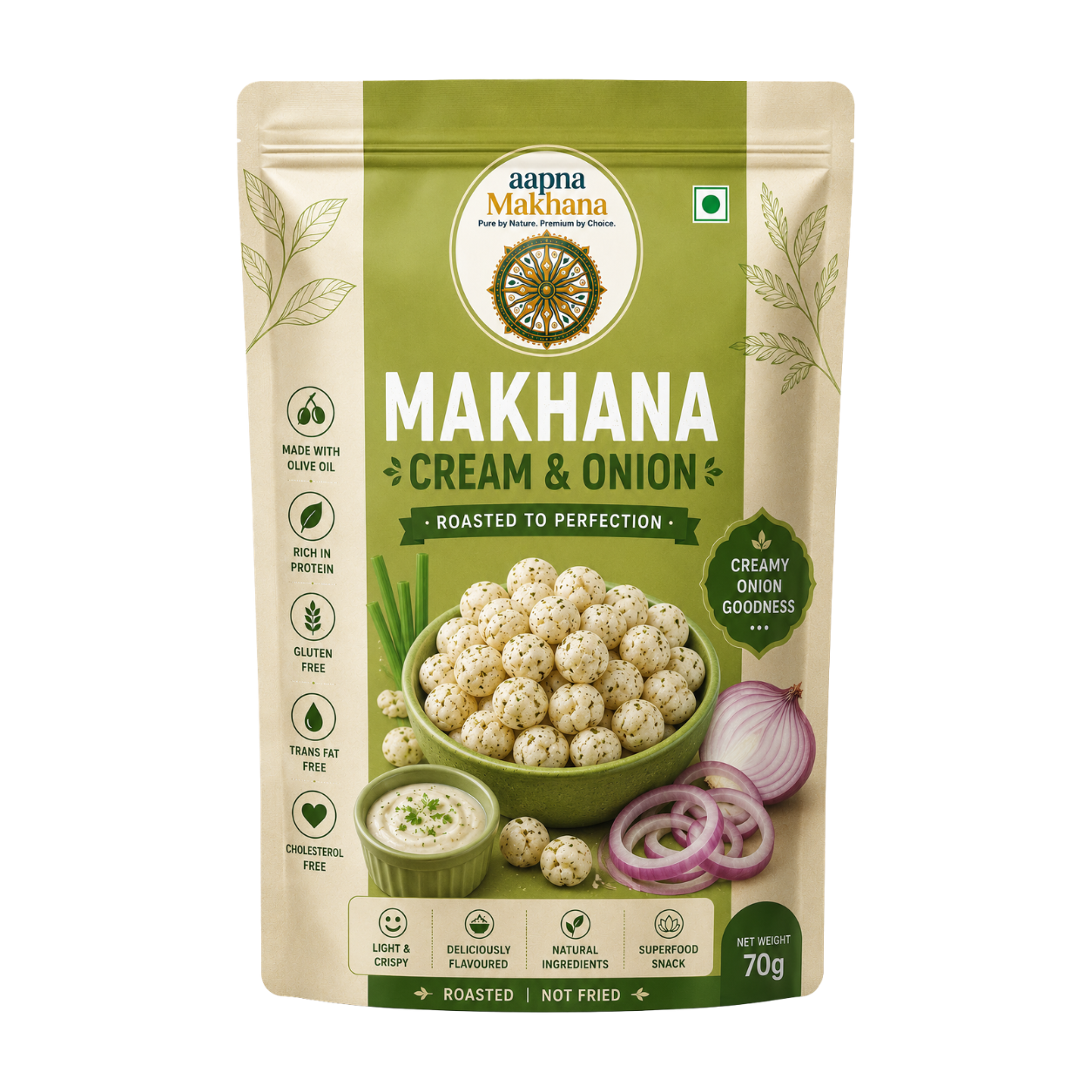 Cream & onion Makhana